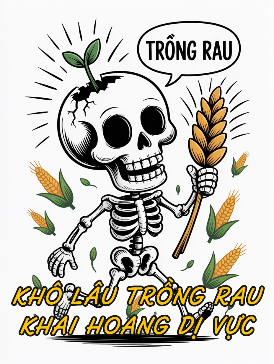 Khô Lâu Trồng Rau Khai Hoang Dị Vực